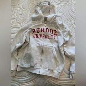 Purdue Full zip Hoodie size kids large